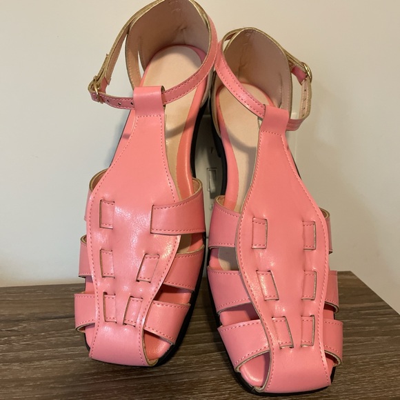 Shoes - Retro Inspired Fisherman Caged Sandals Pink Size US10 EU41 Practical Versatile